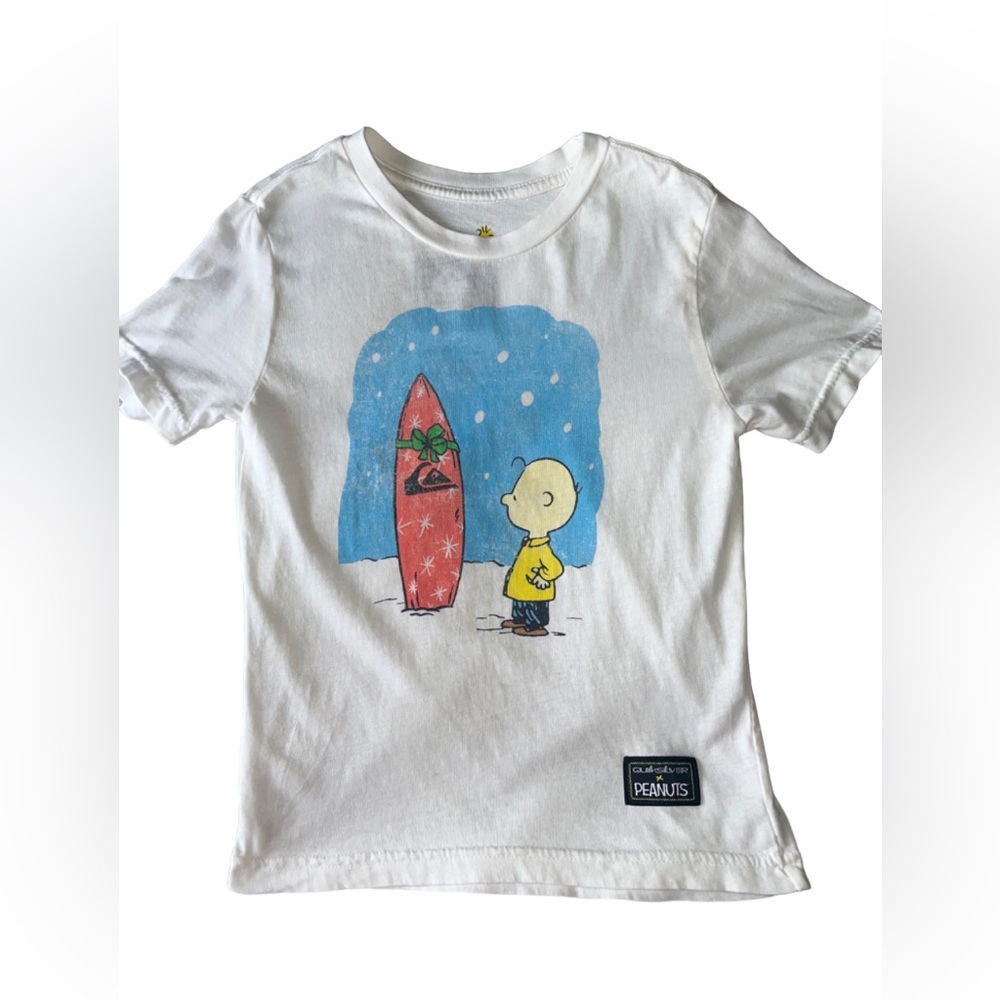 Quiksilver x Peanuts Snoopy Holiday Tee Kids Size M 6